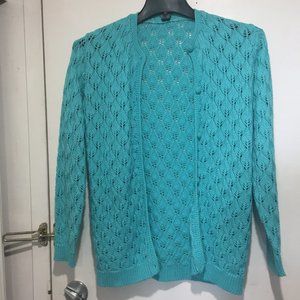 VINTAGE CROCHET CARDIGAN SWEATERS SIZE S